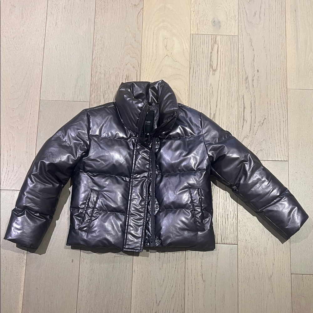Noize Kids Shiny Silver Puffer Jacket
